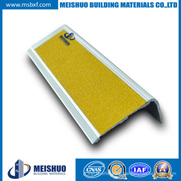 Aluminum Stair Nosing with Adhesive Carborundum Insert (MSSNAC)